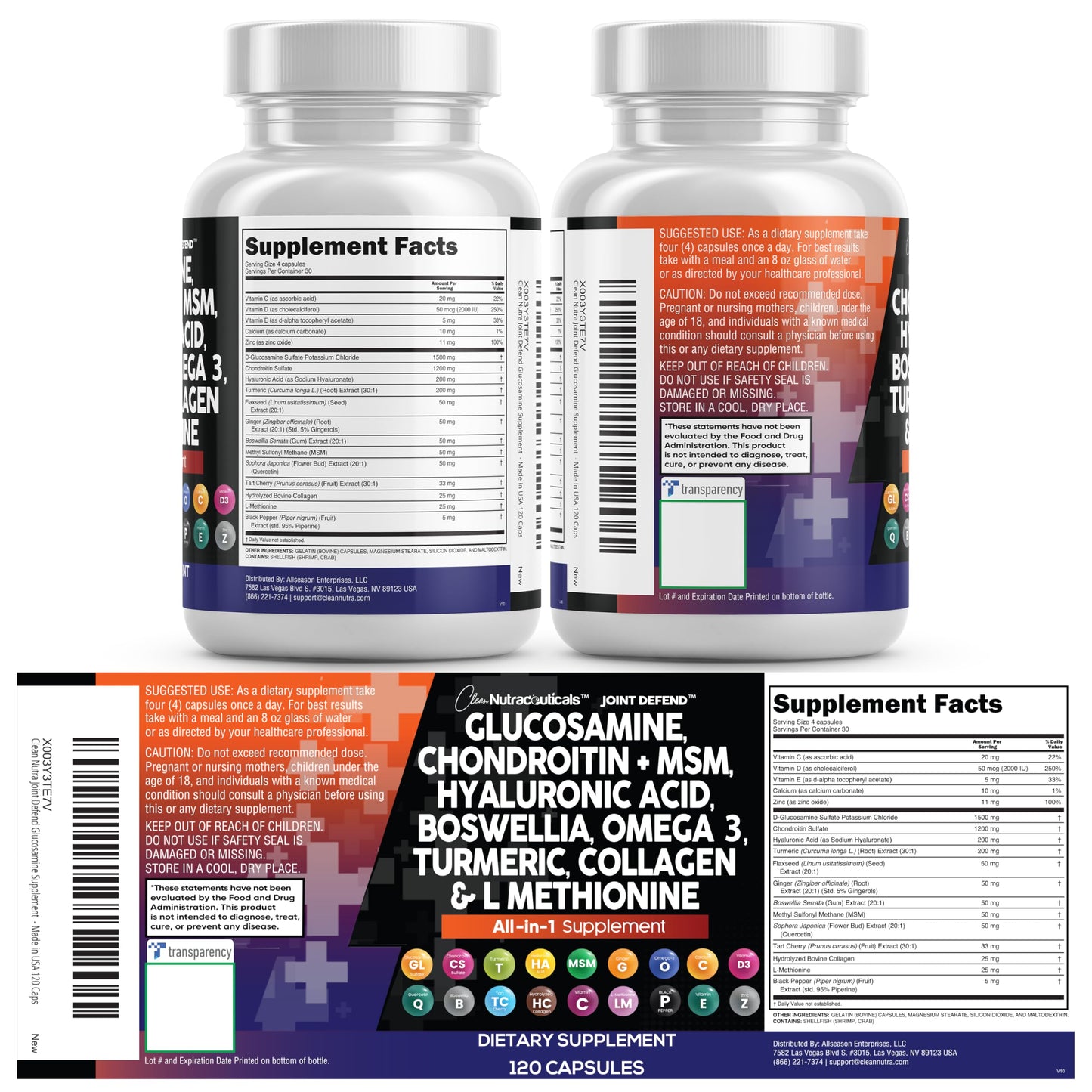 Clean Nutraceuticals Joint Defend 15-in-1 – 2 Pack