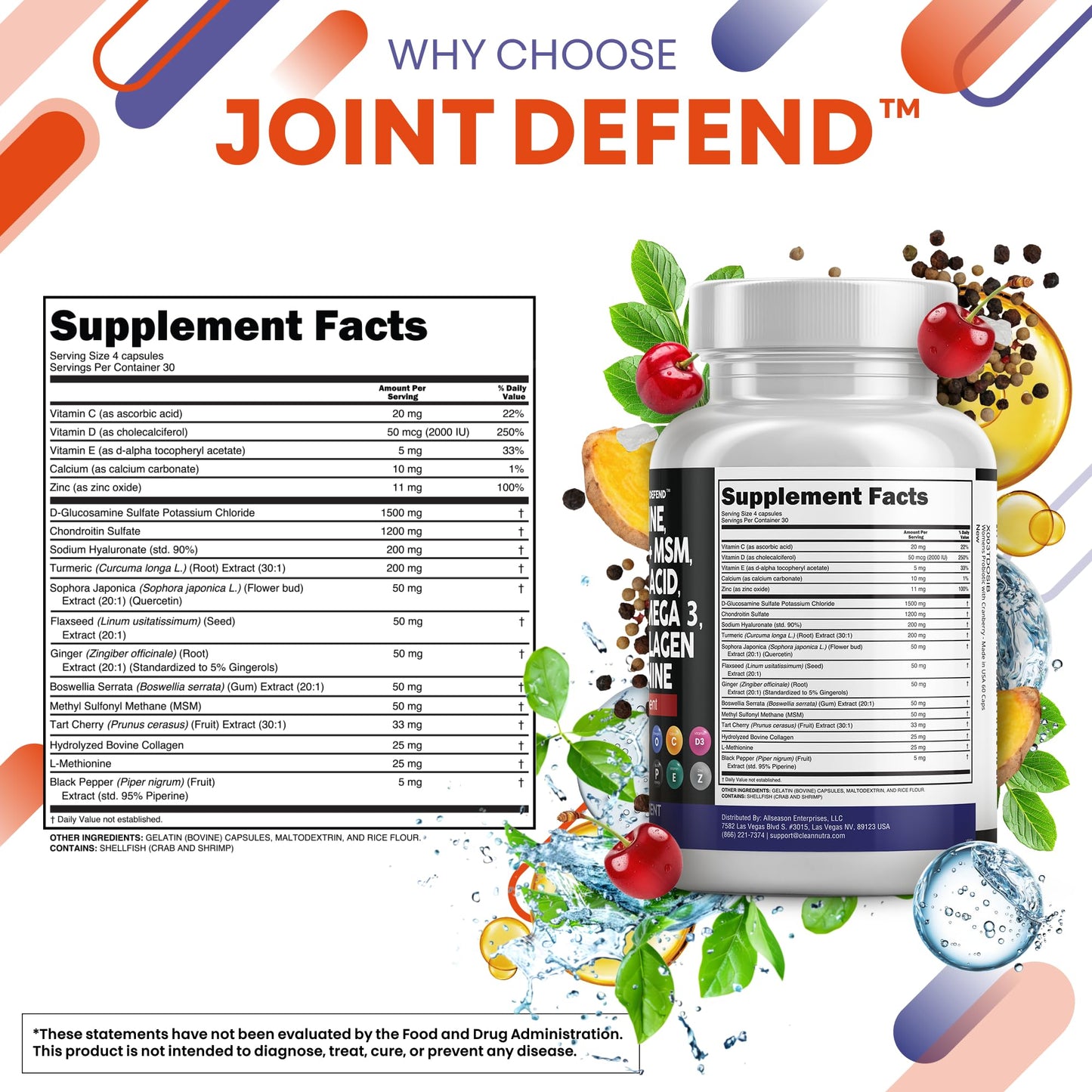 Clean Nutraceuticals Joint Defend 15-in-1 – 2 Pack