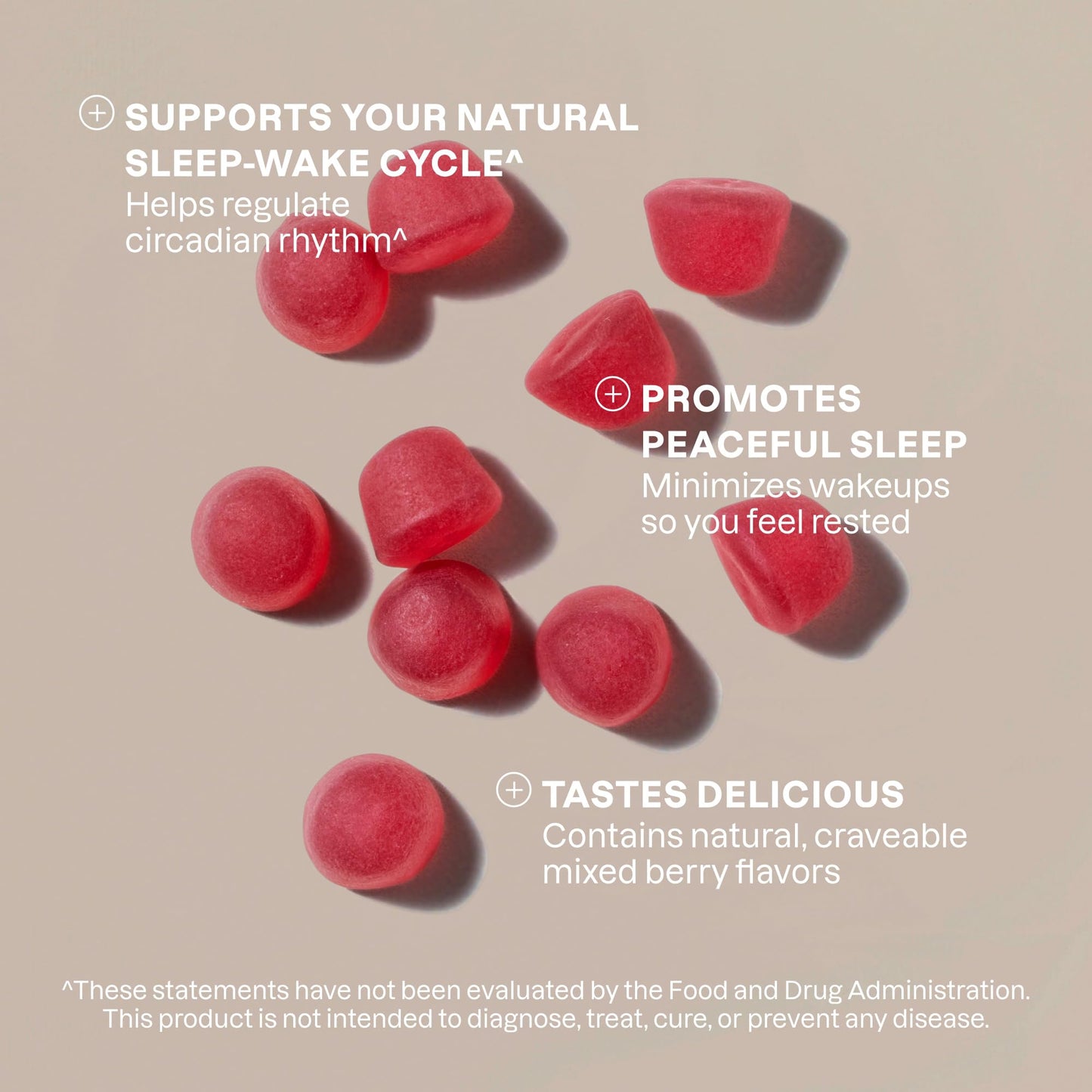 Cliganic Melatonin Gummies 10mg — 60-Day Supply, Berry