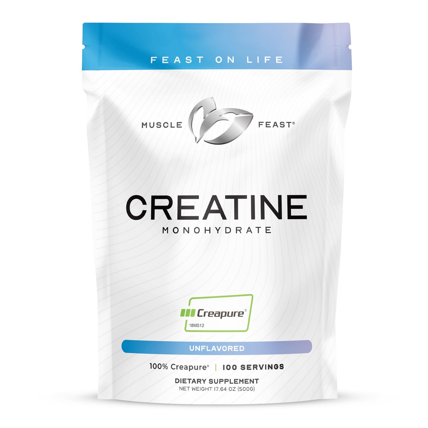 Muscle Feast Creapure Creatine Monohydrate – Unflavored 500g
