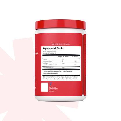 Create Creatine Monohydrate Gummies 1.5g | Sour Cherry Vegan Gluten-Free