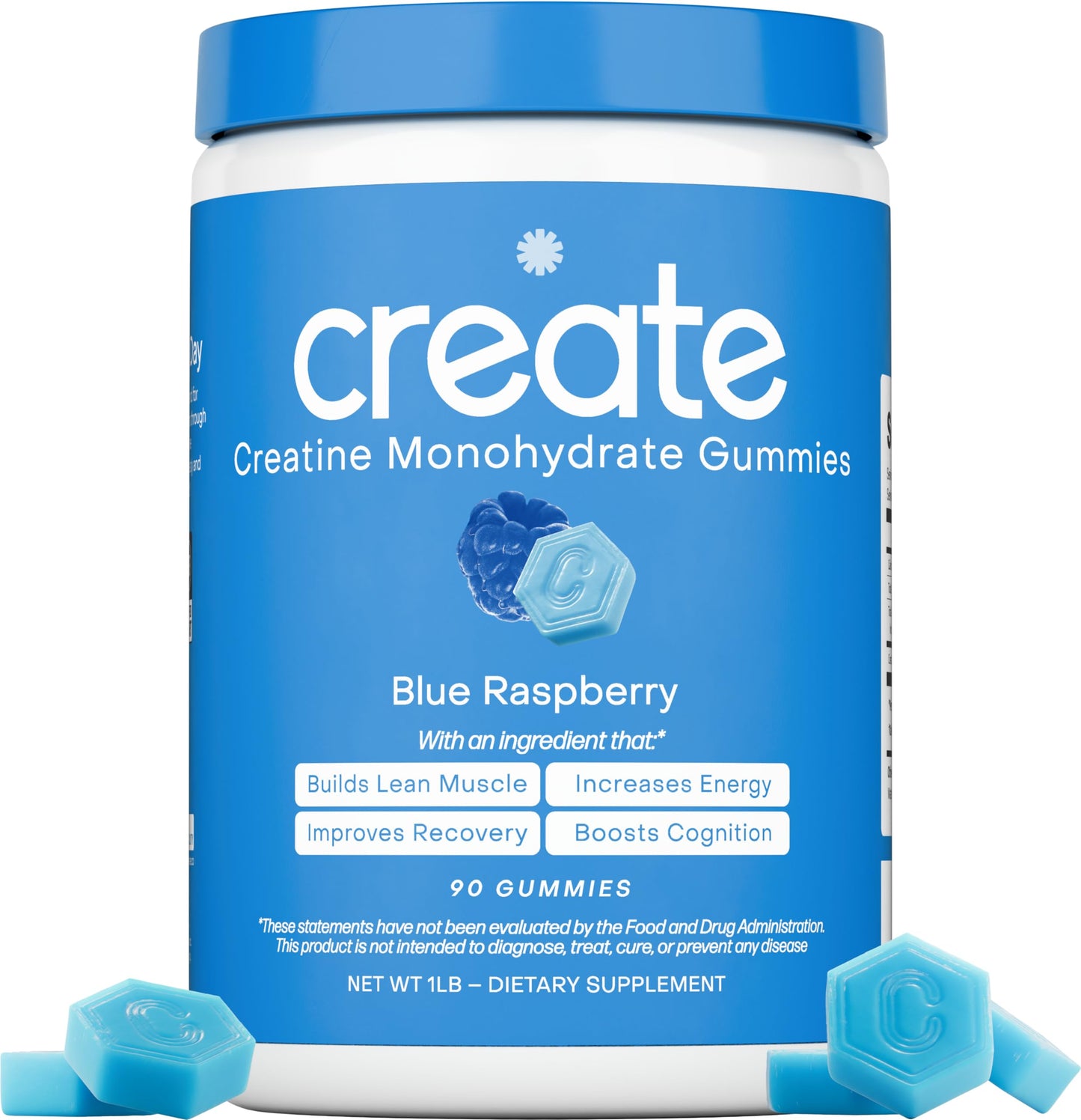 Create Creatine Monohydrate Gummies | 1.5g Creapure per Gummy | Orange Flavour | Vegan