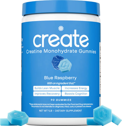 Create Creatine Monohydrate Gummies | 1.5g Creapure per Gummy | Orange Flavour | Vegan