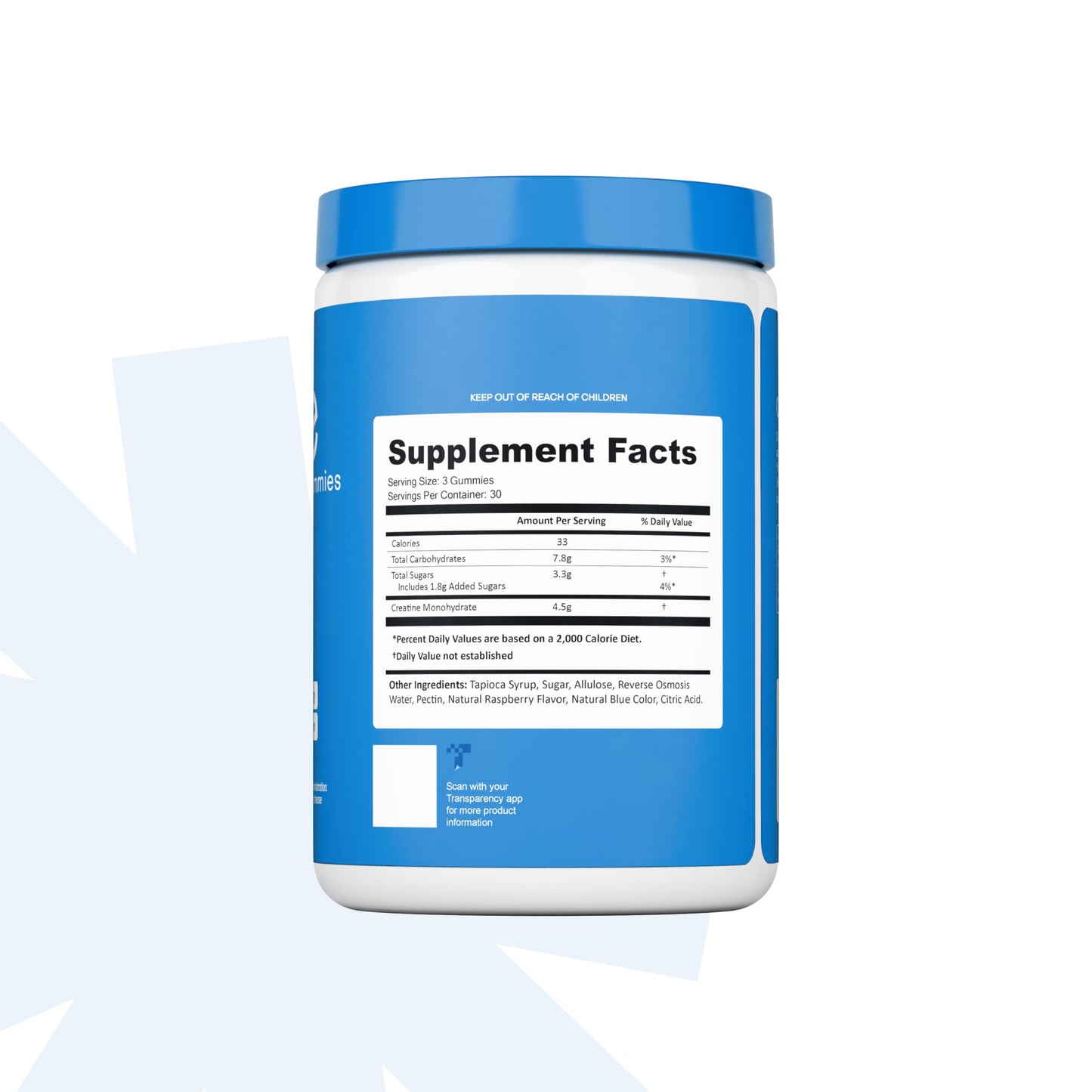Create Creatine Monohydrate Gummies | 1.5g Creapure per Gummy | Orange Flavour | Vegan