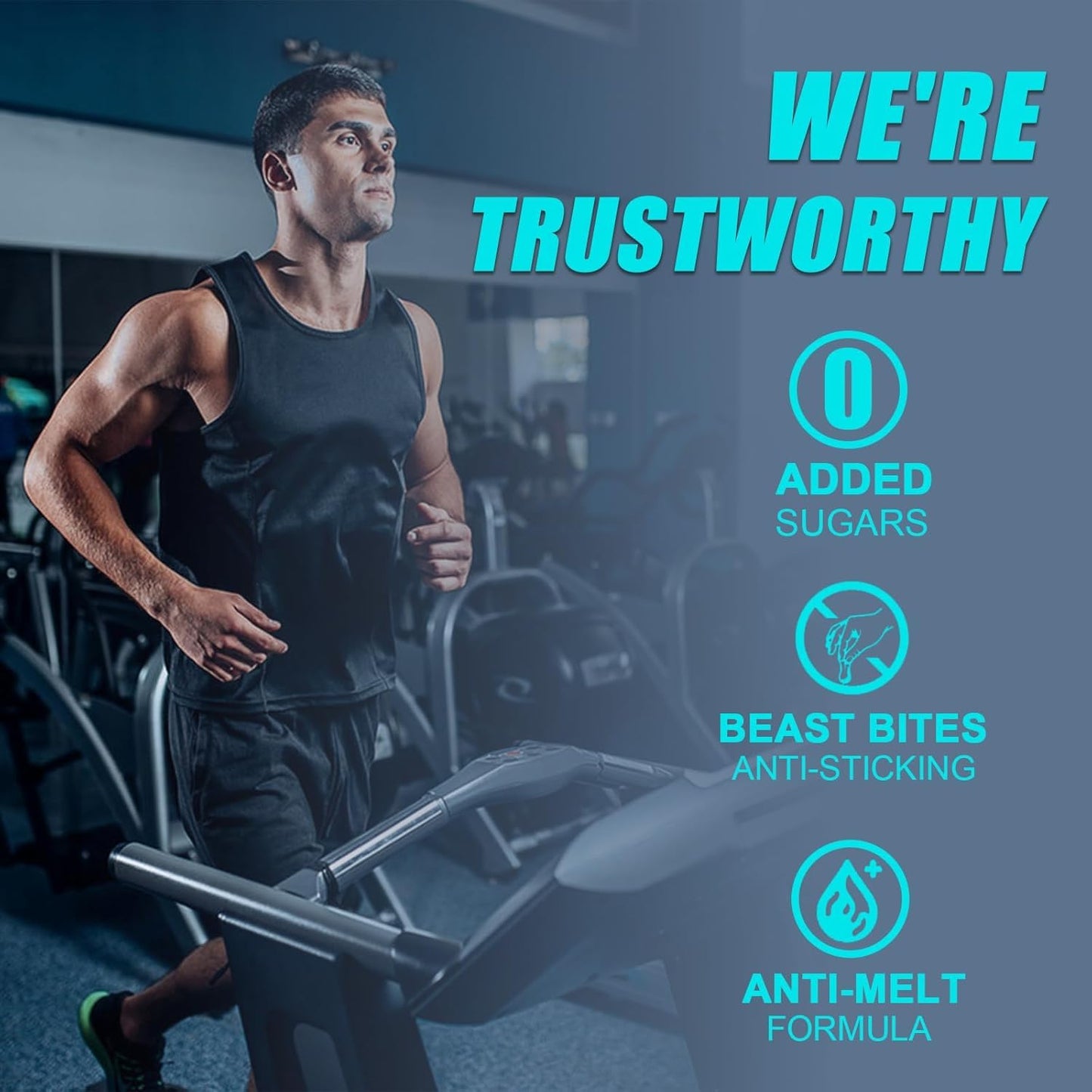 Creatine Monohydrate Gummies 5g – Vegan, Halal & Sugar-Free | Blue Raspberry