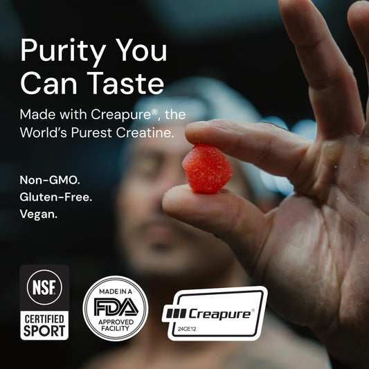 Create Creatine Monohydrate Gummies 1.5g | Sour Cherry Vegan Gluten-Free