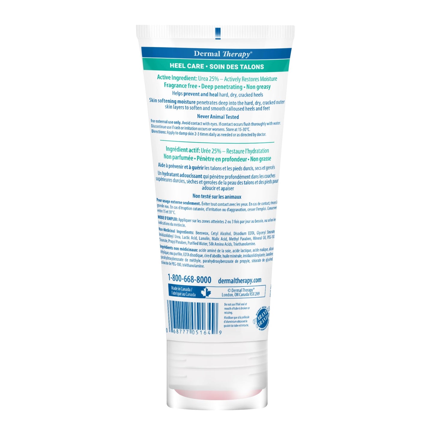 Dermal Therapy Heel Care Cream – 25% Urea & AHAs | Intensive Foot Moisturiser | 3oz