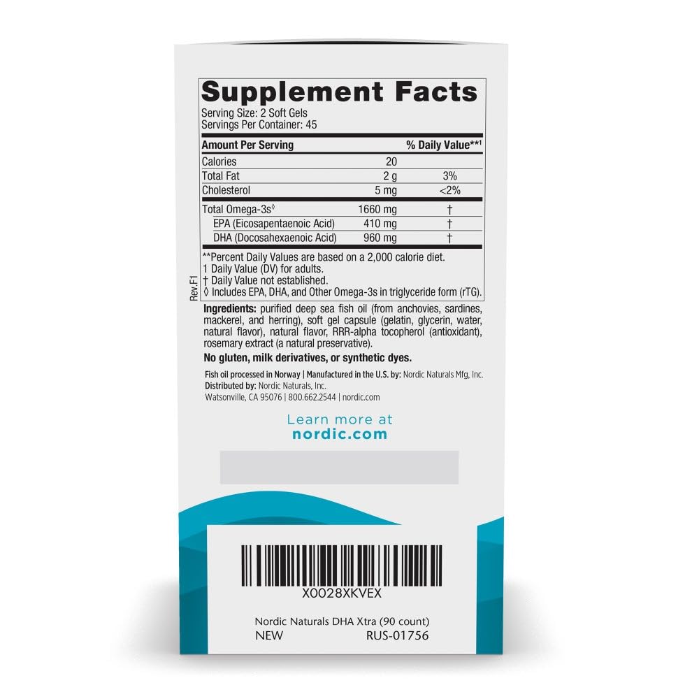 Nordic Naturals DHA Xtra – Strawberry | 90 Soft Gels