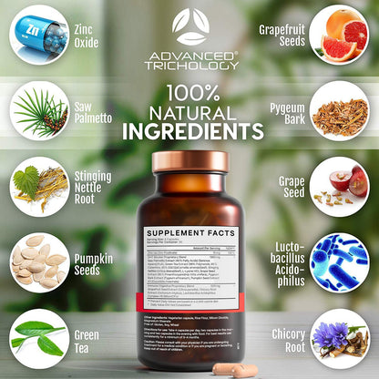 DHT Blocker - Hair Growth Supplement for Genetic Thinning | AHLA Approved | 20 Years of Hair Loss Clinic Experience