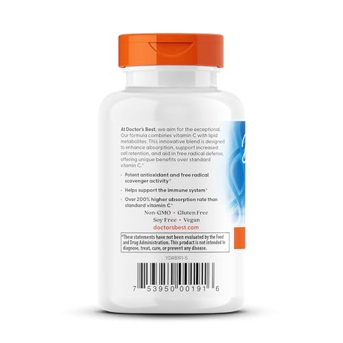 Doctor’s Best High Absorption Vitamin C with PureWay-C — 60 Tablets