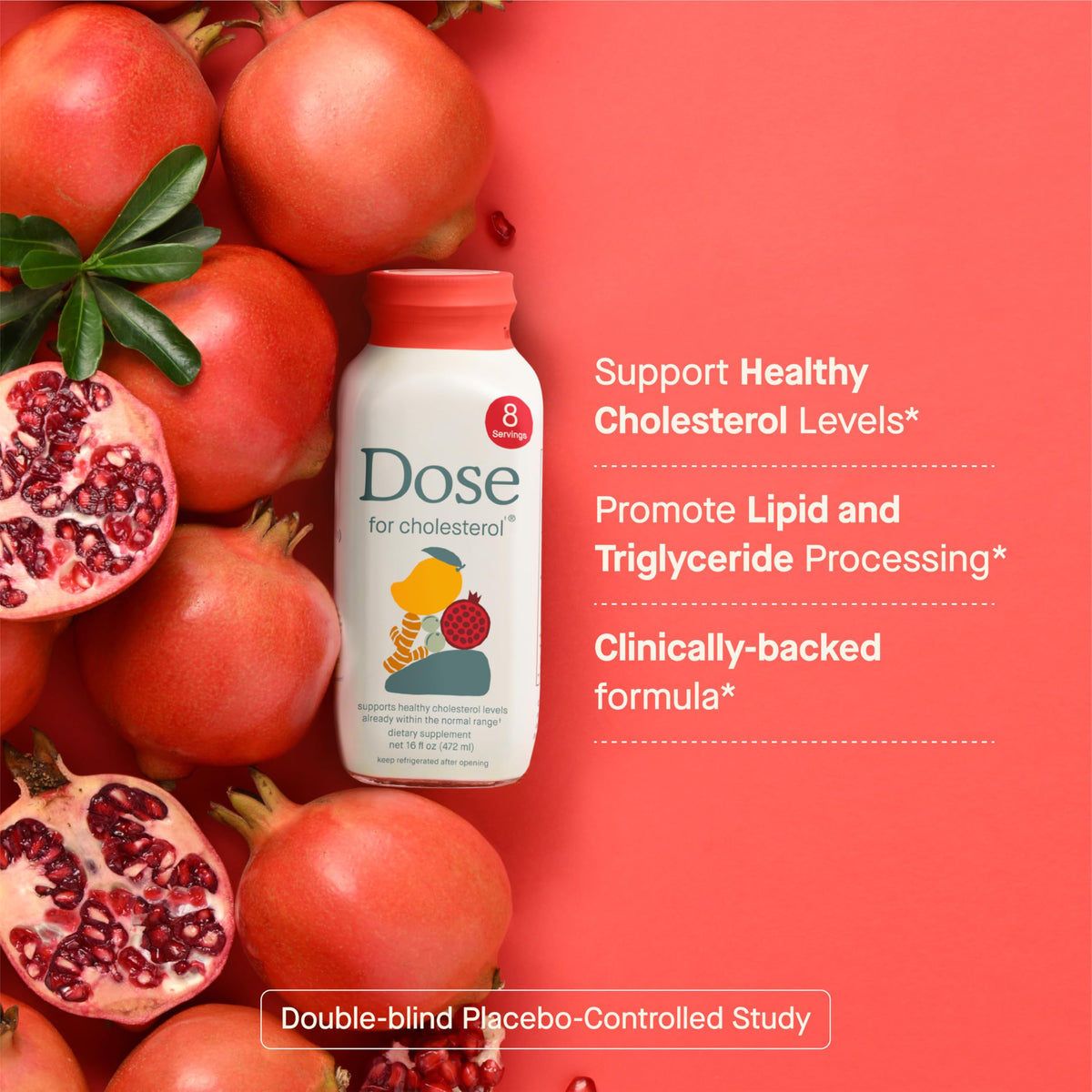 DOSE for Cholesterol – CoQ10, Curcumin & Pomegranate | 3-Pack Shots - Calm Era