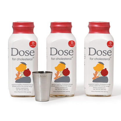 DOSE for Cholesterol – CoQ10, Curcumin & Pomegranate | 3-Pack Shots - Calm Era