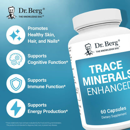 Dr. Berg Trace Minerals Enhanced Complex – 70+ Minerals | 60 Capsules - Calm Era
