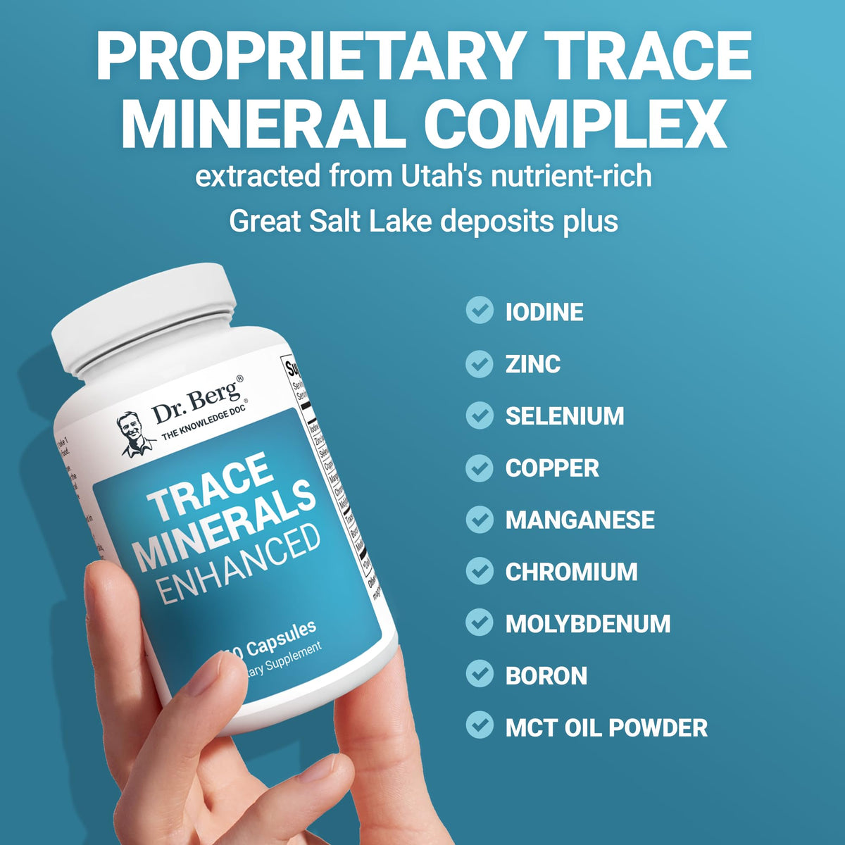 Dr. Berg Trace Minerals Enhanced Complex – 70+ Minerals | 60 Capsules - Calm Era