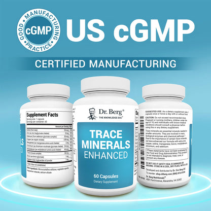 Dr. Berg Trace Minerals Enhanced Complex – 70+ Minerals | 60 Capsules - Calm Era