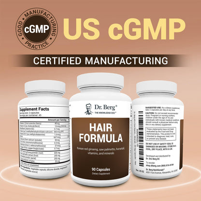 Dr. Berg Hair, Skin & Nails Vitamins, 90 Capsules