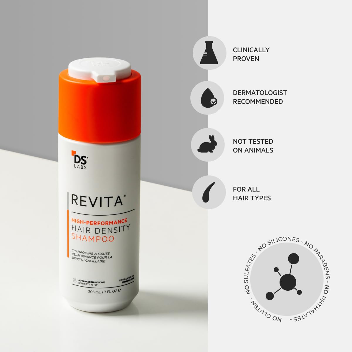 DS Laboratories Revita Shampoo 925mL – Scalp-First Cleanse, Sulfate & Silicone Free