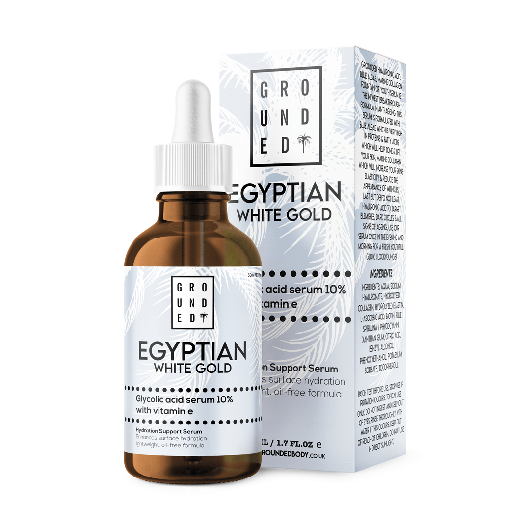 Grounded Body Egyptian White Gold Glycolic Acid Serum 10%