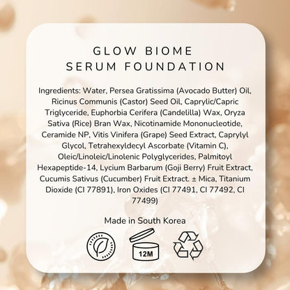 Emani Glow Biome NAD+ Serum Foundation for Sensitive Skin 18ml