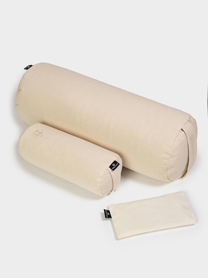 Yoga Studio Organic Meditation Bolster & Eye Pillow Set