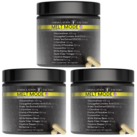Formulation Factory Melt Mode – 10-in-1 Stimulant-Free Metabolism | 3-Pack - Calm Era