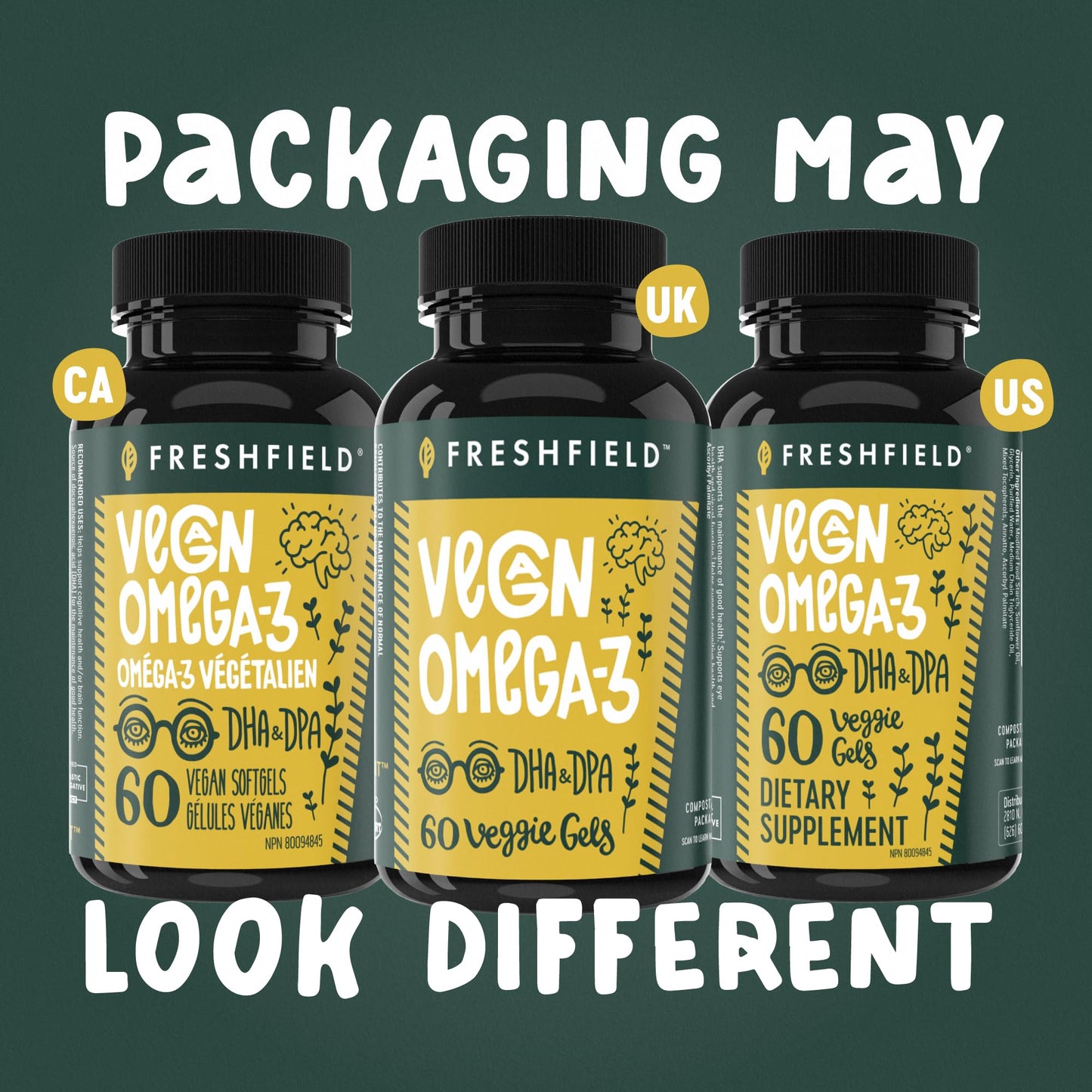 Freshfield Vegan Omega-3 from Algae – DHA + DPA