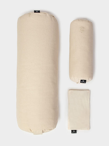 Yoga Studio Organic Meditation Bolster & Eye Pillow Set