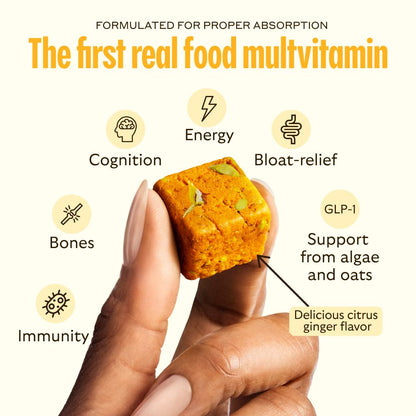 GEM Daily Multivitamin Bite – Real-Food Nutrition for Women & Men | 28 Servings