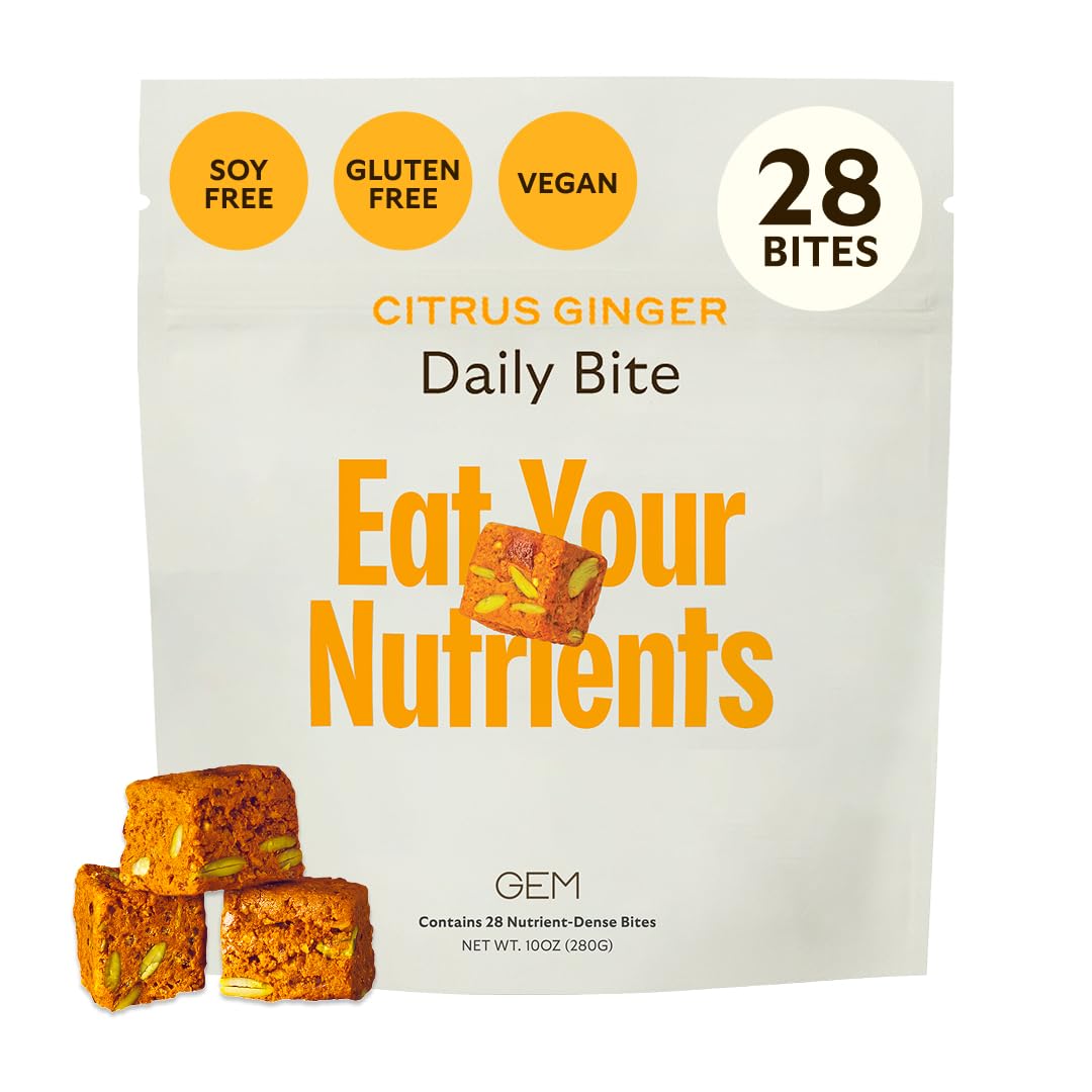 GEM Daily Multivitamin Bite – Real-Food Nutrition for Women & Men | 28 Servings