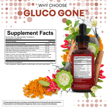 Clean Nutra Berberine & Cinnamon Liquid Drops with Moringa, 2oz