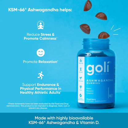 Goli Ashwagandha & Vitamin D Gummies