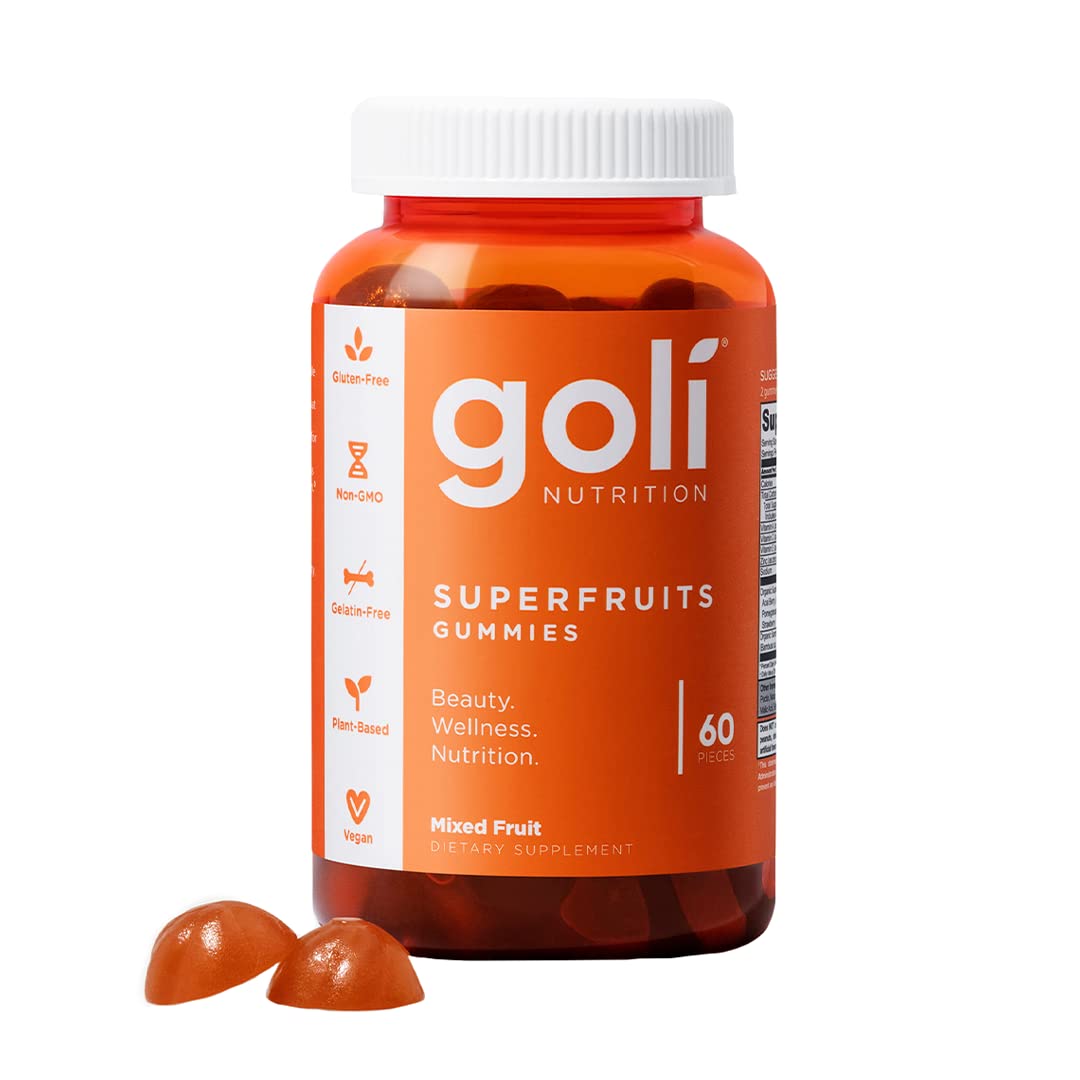 Goli SuperFruits Beauty Gummies — Collagen & Vitamin C, 60ct