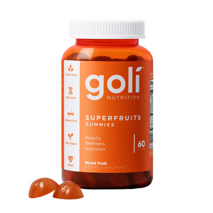 Goli SuperFruits Beauty Gummies — Collagen & Vitamin C, 60ct