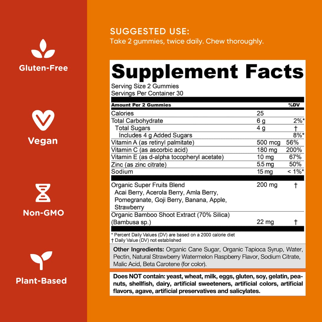 Goli SuperFruits Beauty Gummies — Collagen & Vitamin C, 60ct