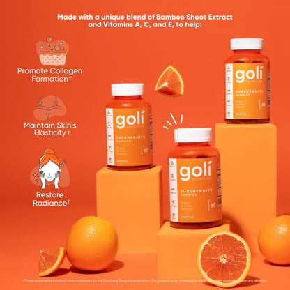 Goli SuperFruits Beauty Gummies — Collagen & Vitamin C, 60ct