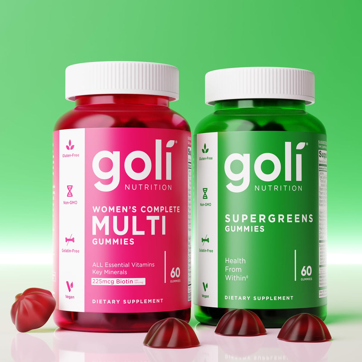 Goli Supergreens Gummies with Probiotics – 5 Pack | 300 Gummies - Calm Era