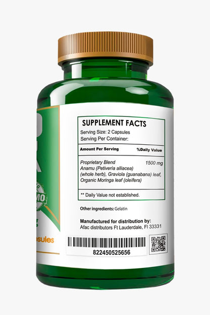 Graviola Soursop Green Superfood Capsules — Pack of 2 (240 Count)