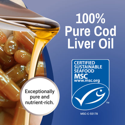Green Pasture Fermented Cod Liver Oil Orange Flavour – 120 Capsules
