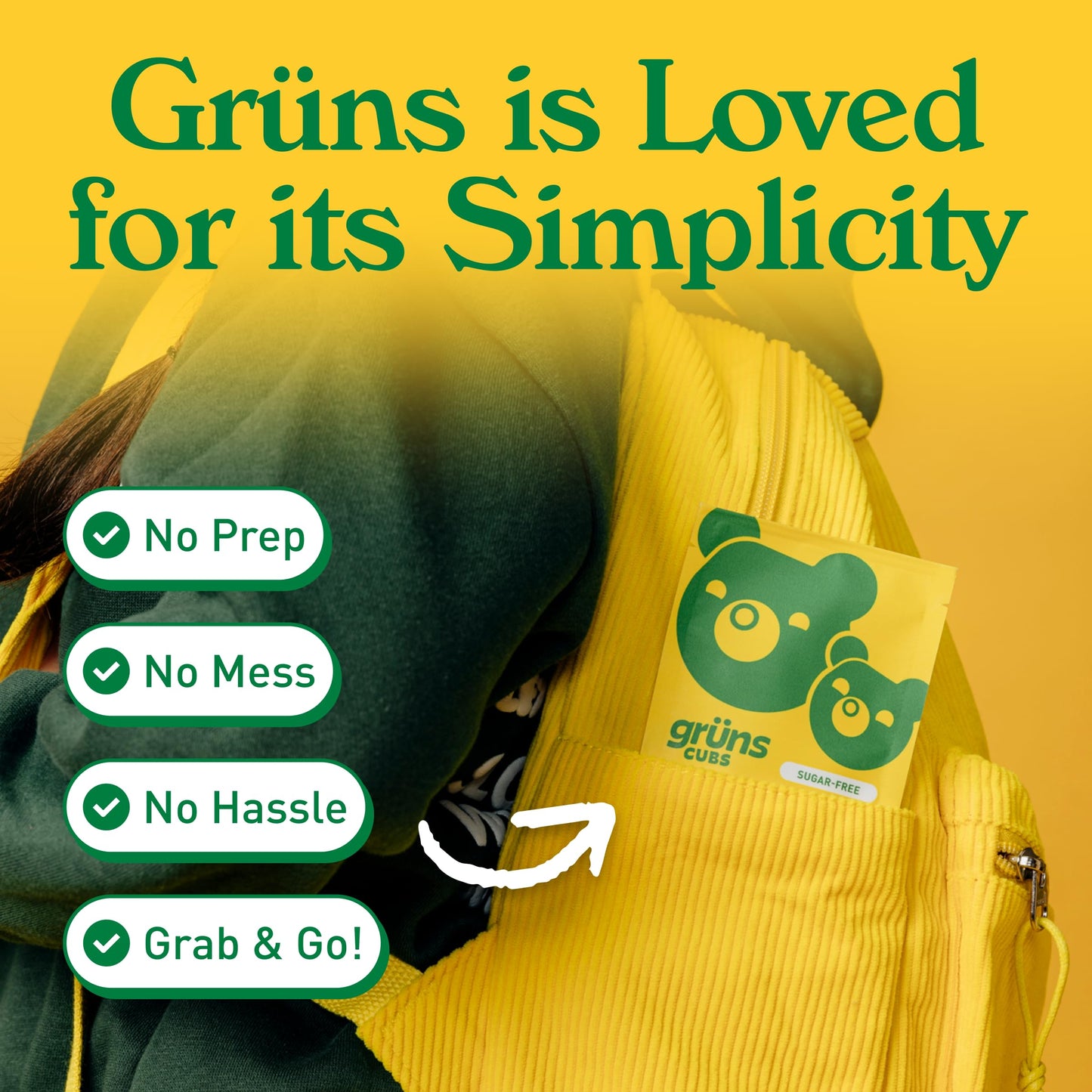 Grüns Kids Multivitamin Gummies – Super Greens 28ct