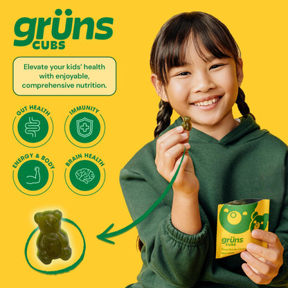 Grüns Kids Multivitamin Gummies – Super Greens 28ct