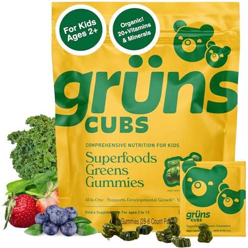 Grüns Kids Multivitamin Gummies – Super Greens 28ct