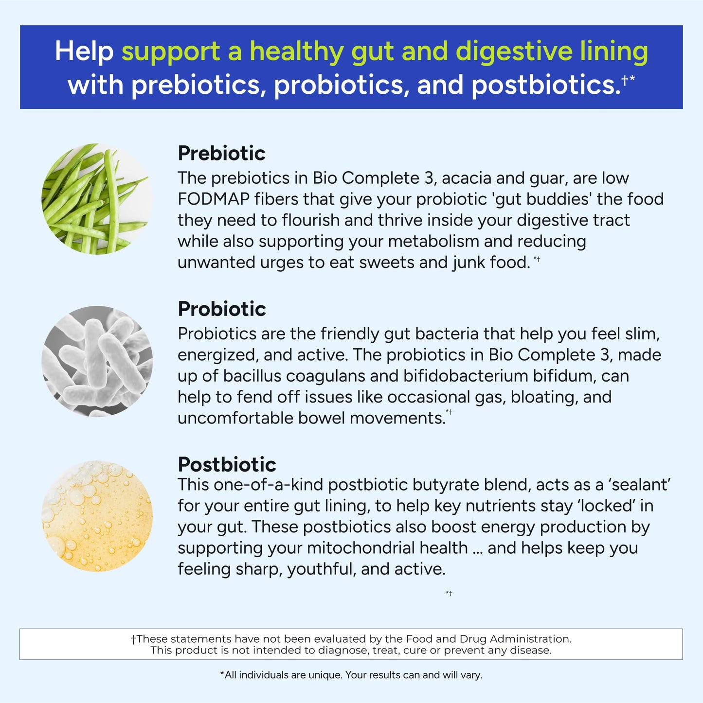 Gundry MD Bio Complete 3 – Prebiotic, Probiotic & Postbiotic 30-Day Supply