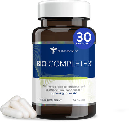 Gundry MD Bio Complete 3 – Prebiotic, Probiotic & Postbiotic 30-Day Supply
