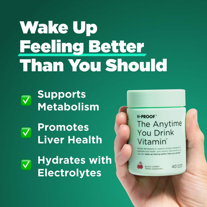 H-PROOF The Anytime You Drink Vitamin, 40 Lemonade Chewables