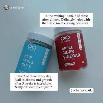 Charava Hair, Skin & Nails Gummies with Biotin