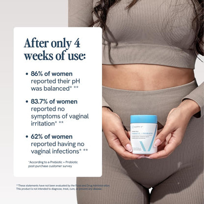 Happy V Dr. Formulated Vaginal Probiotics for Women – pH Balance, Urinary & Gut Support - Calm Era