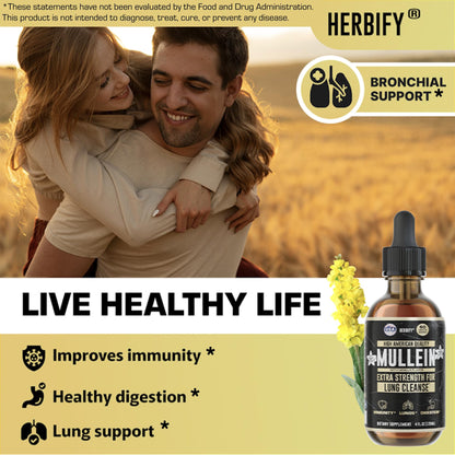 Herbify Mullein Drops – Vanilla 4oz