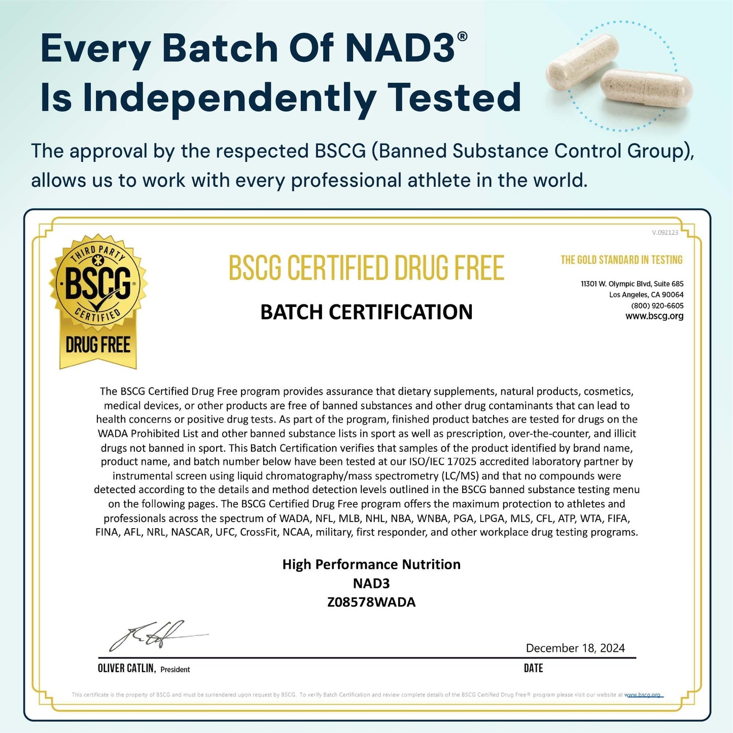 HPN NAD3 Clinical NAD+ Booster 120ct 60-Day Supply