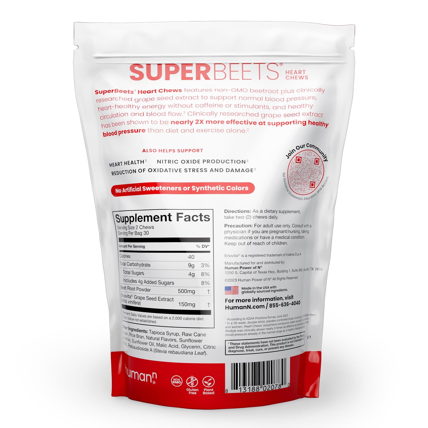 Humann SuperBeets Heart Chews