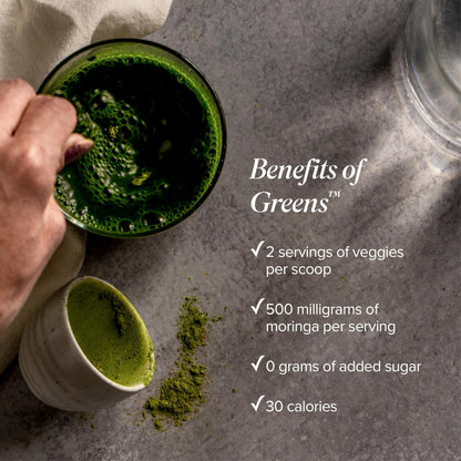 Isagenix Moringa Greens Powder 300g | 30 Servings | Non-GMO